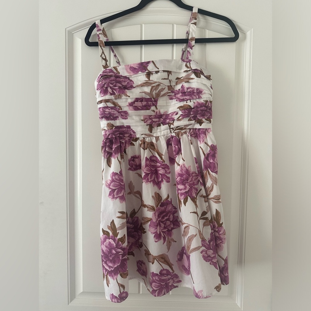 Abercrombie & Fitch babydoll mini floral dress size SP NWOT